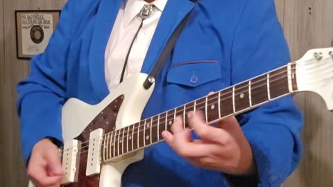 Trent Page jamming in the studio.