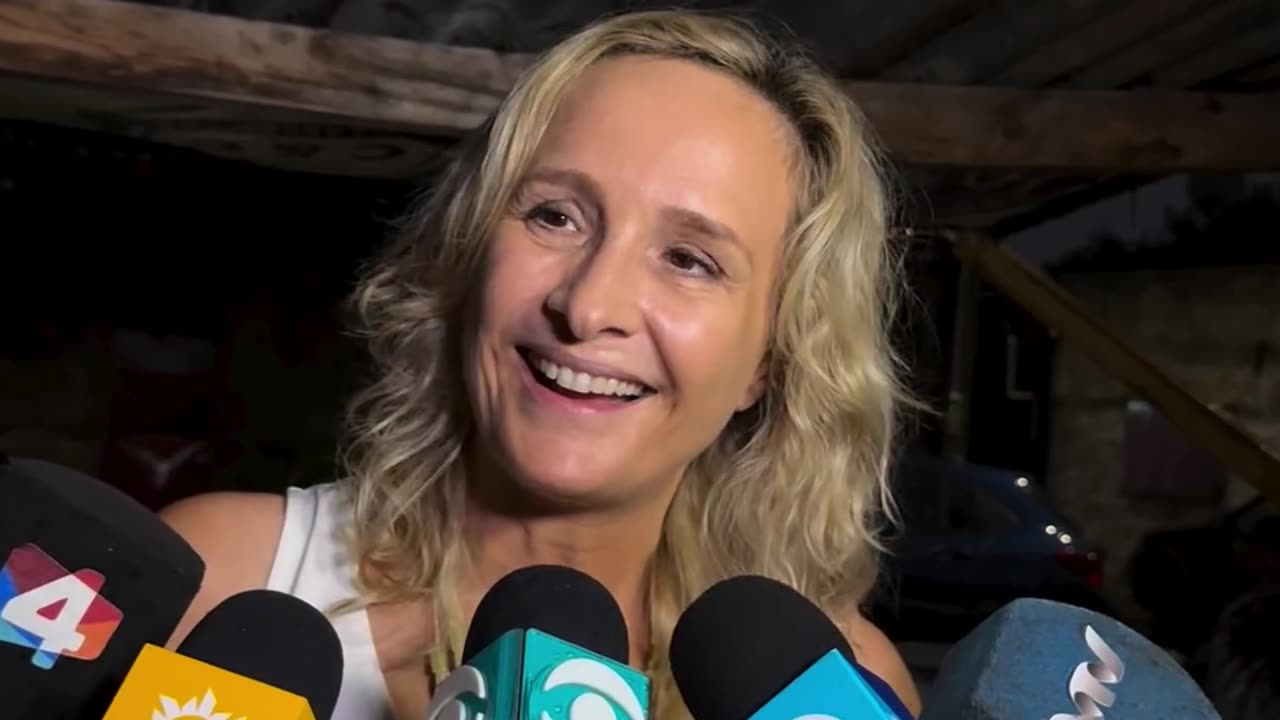 Laura Raffo, precandidata a presidente, Partido Nacional en el Carnaval de Melo (18/02/2024)