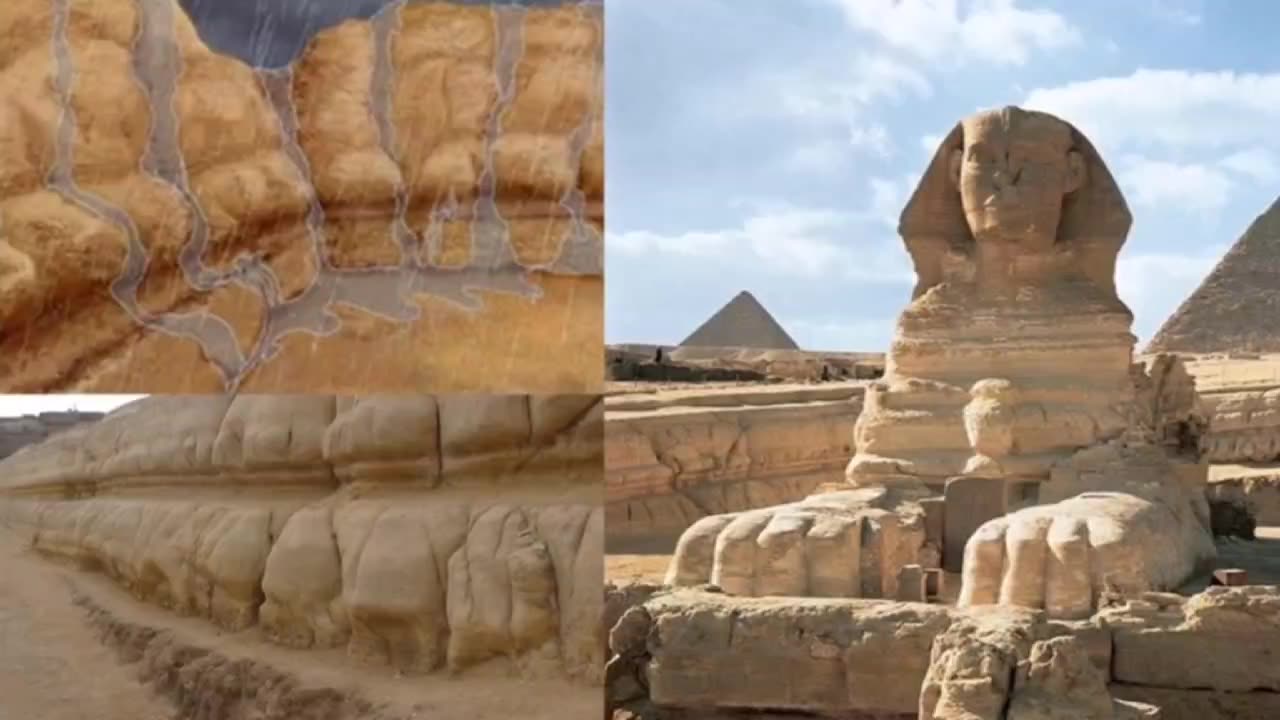 The Pyramids & Sphinx Were Submerged Underwater in Ancient Times ?