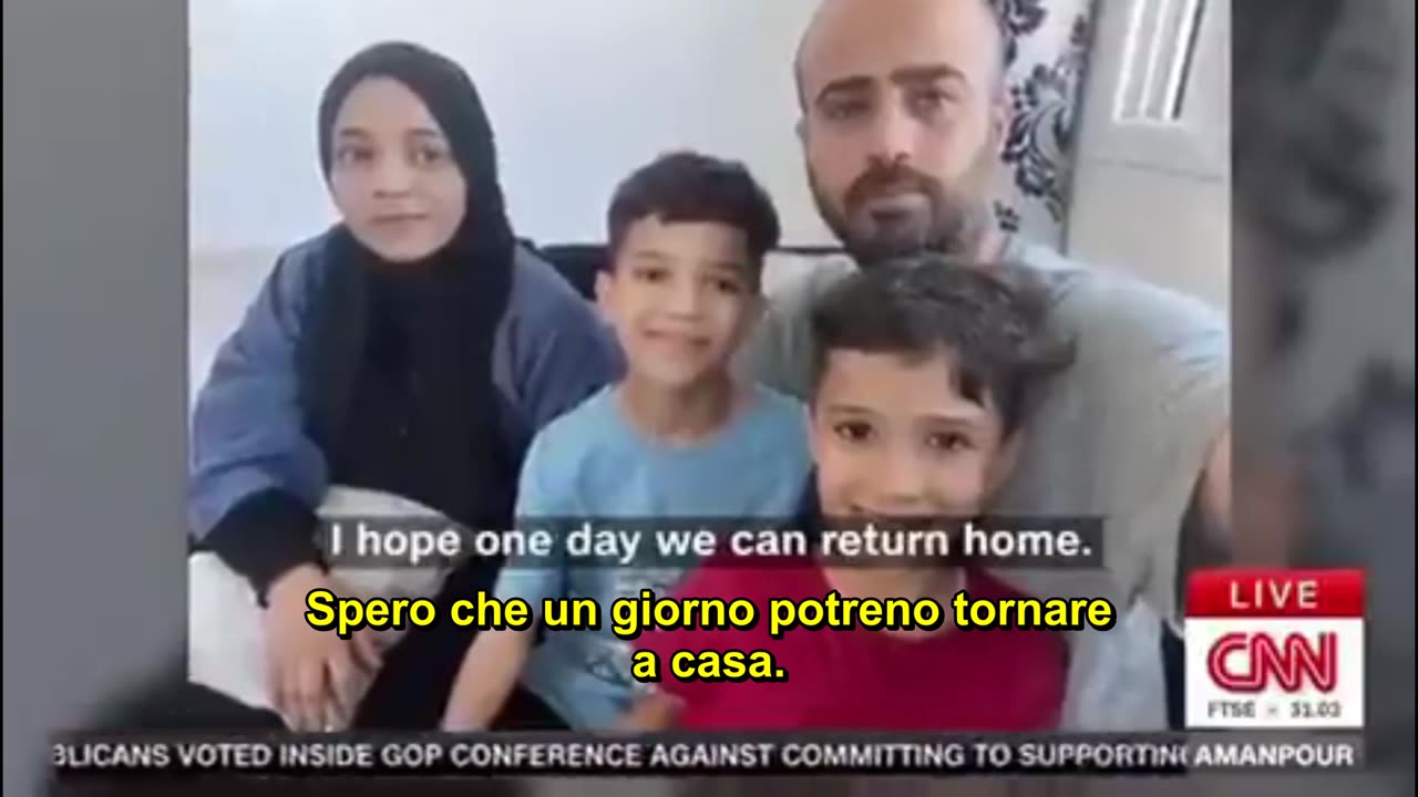 Reportage da Gaza: Ibrahim Dahman - CNN (sottotitoli in italiano)