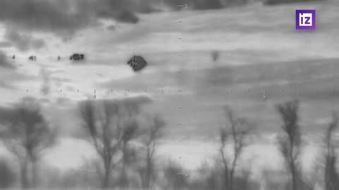 Destruction of a group of Ukrainian infantry by fire from the ATGM