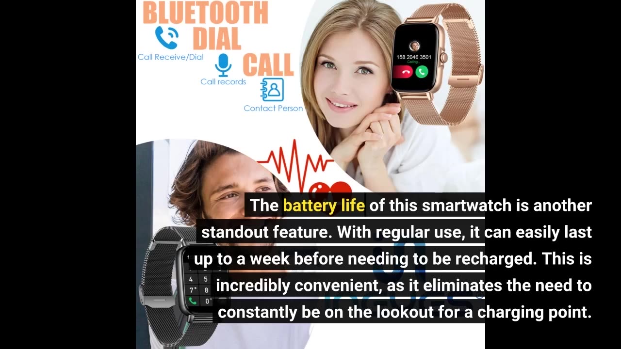 Ypaddbu Smart Watch for Women Men, 1.96" Full Touch Screen Smartwatch for Android & iOS Phones