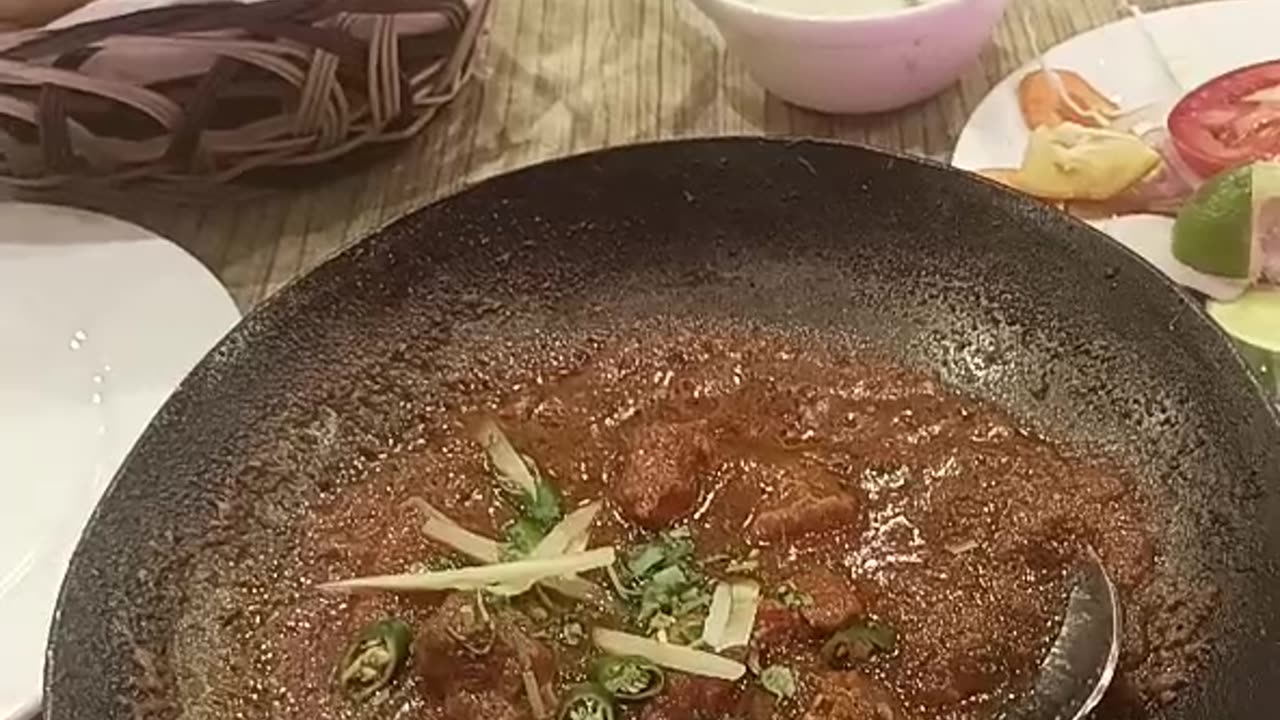 Mutton karhai with friends