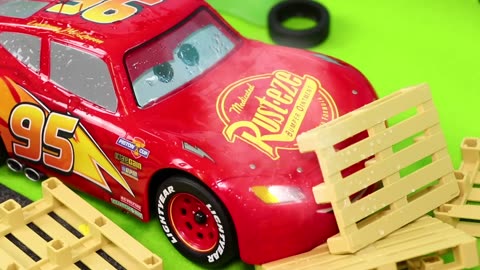 A Truck delivers Toy Vehicles