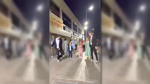 LITTLE KIDS DANCING SHUFFLE IN THE STREET Tuzelity Monster ⭐️ #shorts