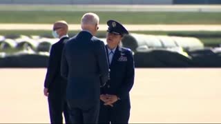 President Joe Biden Boarding Air Force to Michigan