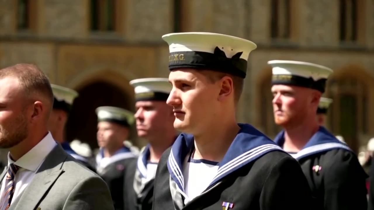 Meanwhile in the west.... King Charles honors Navy crew for help with Queen's funeral