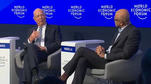 Microsoft CEO Satya Nadella and Klaus Schwab talk about the Fourth Industrial Revolution