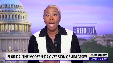 Joy-less Reid takes aim at "racist" Florida.