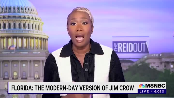 Joy-less Reid takes aim at "racist" Florida.
