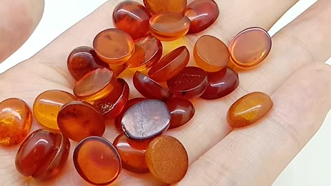 Amber Stone Cabochon Size 18mm*10 mm Oval for Jewelry Making DIY Bracelet