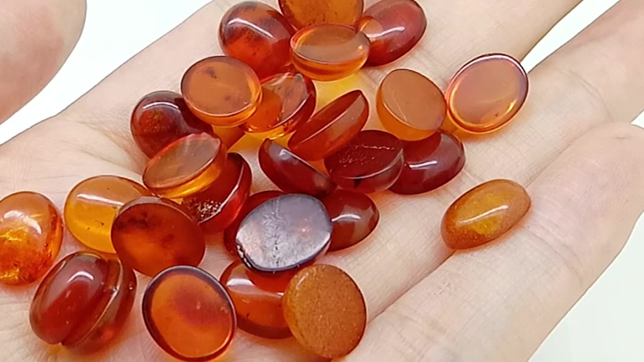 Amber Stone Cabochon Size 18mm*10 mm Oval for Jewelry Making DIY Bracelet