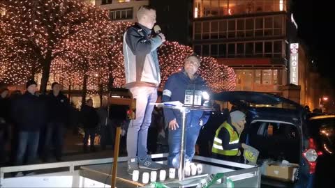 Landwirt MAXIMILIAN - BAUTZEN, Kornmarkt, 09 01 2023, 101. MAHNWACHE - Redebeitrag