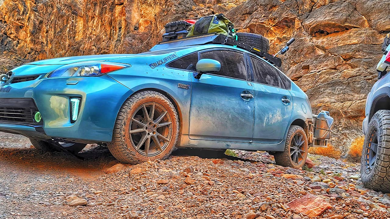 Off-Road Ready: Lifted Prius Conquers Streams and Trails with 2" Lift Kit
