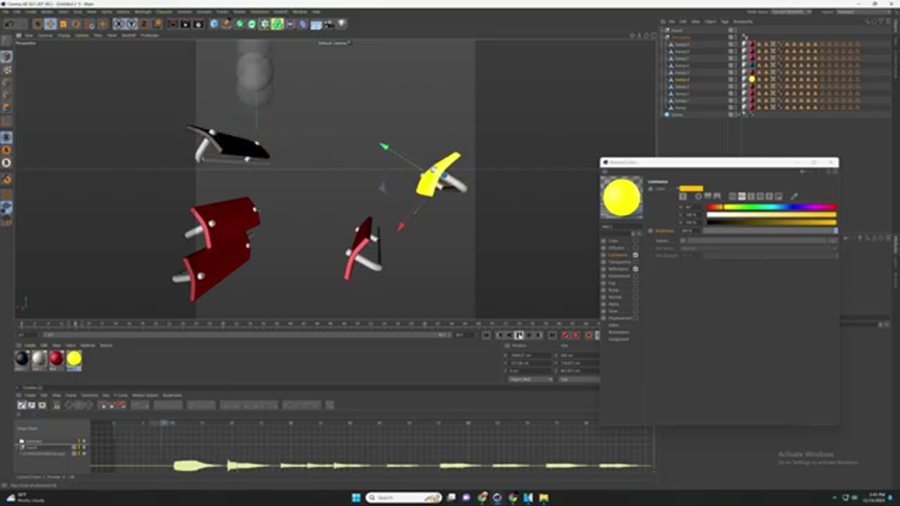 HOW TO MAKE 3D MUSIC BALL ANIMATION IN CINEMA 4D QUICK TUTORIAL