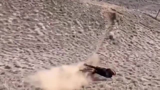 Guy Suffers Through A Tough Mountain Bike Landing After Going For A High Jump