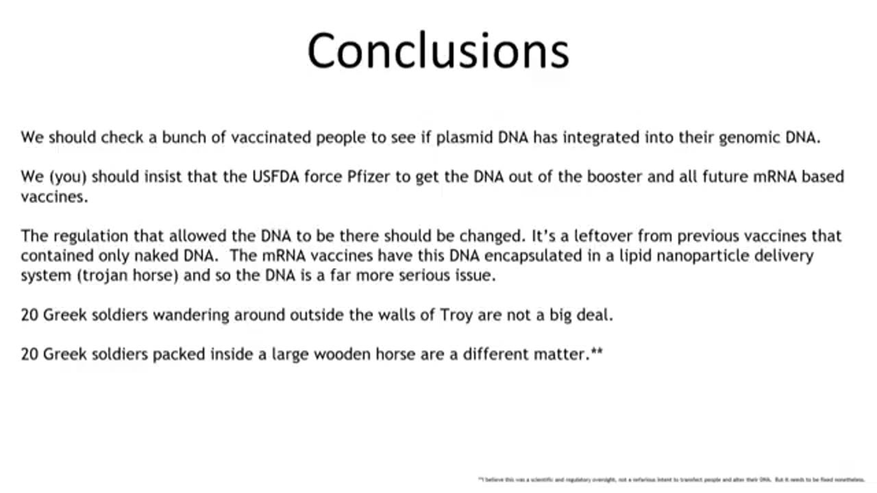 Dr. Phillip Buckhault's Testimony on DNA Contamination in Pfizer's mRNA Vaccine