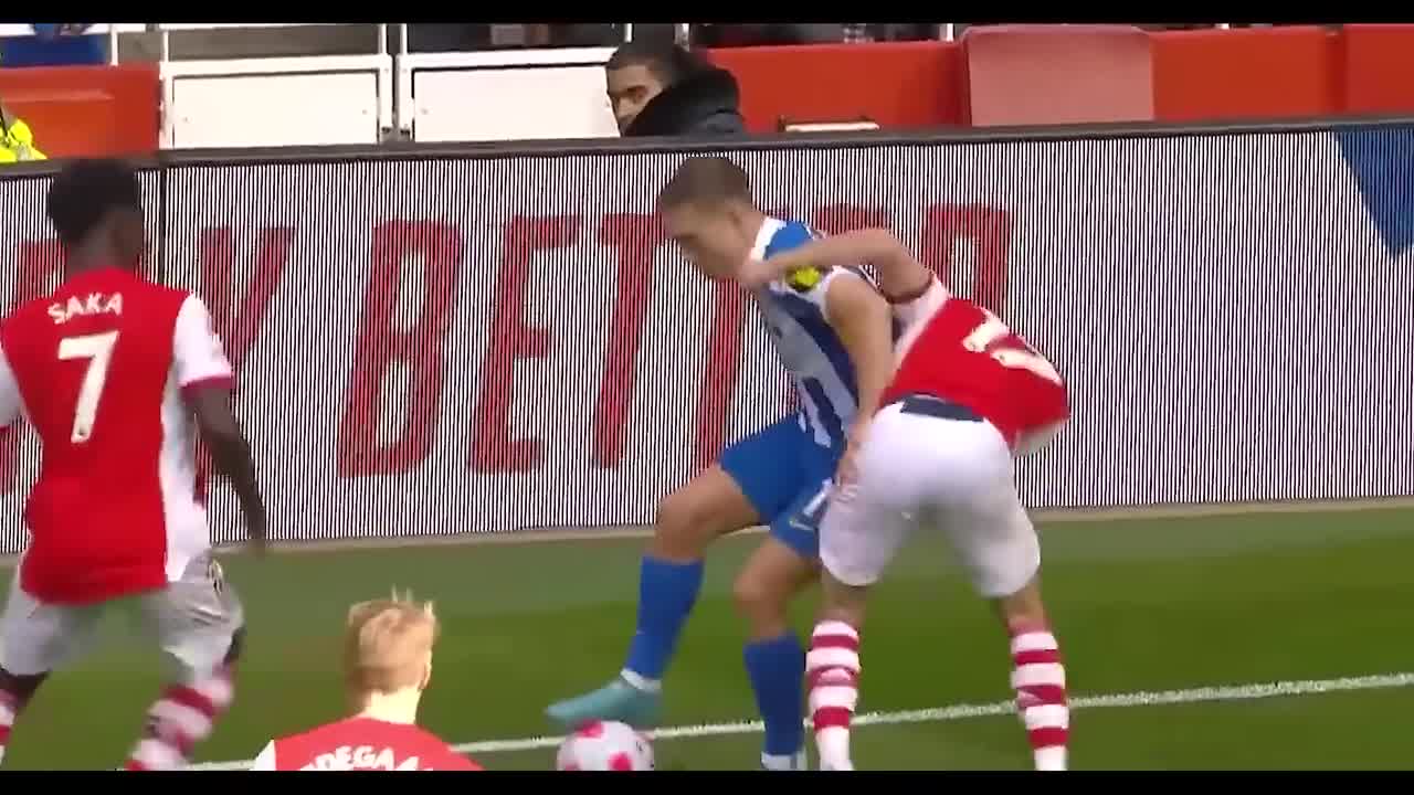 Leandro Trossard vs Arsenal | Impressed Arteta.