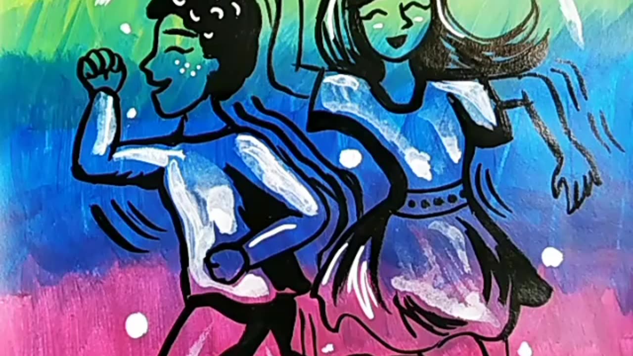 Dibujo libre - baile colorido