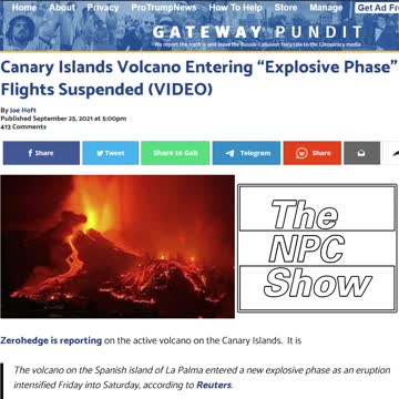 US East Coast Can Be Destroyed By The Canary Islands Volcano 🟠⚪🟣The NPC Show