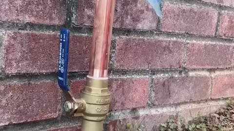 replacing a main shut off valve on copper line