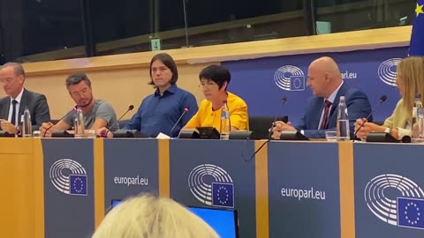 Christine Anderson MEP with a team in Brussels for the rejection of the WHO's plandemic treaty.