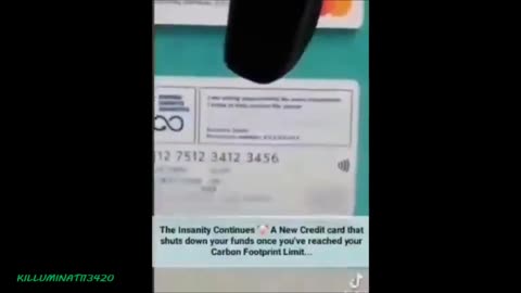 WEF Plans to Take Control of Your Credit Card