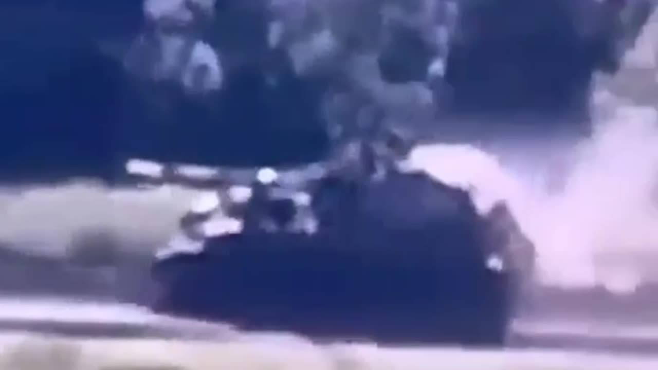 Drone Smashes Russian Soldiers Riding On Heavy Gun
