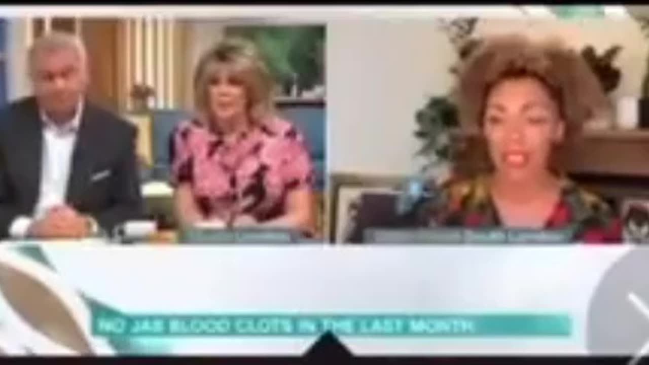 Mainstream media stops explanation of vaccine induced blood clots on live T.V.