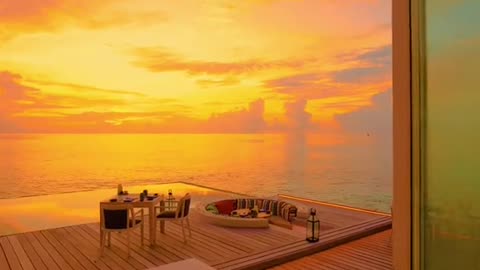 Sunset in Maldives