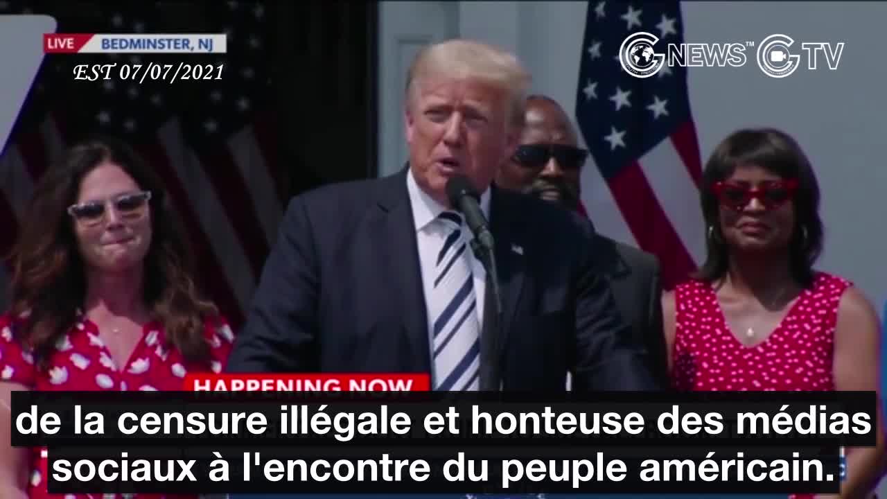 Trump annonce une action en justice contre Facebook, Google et Twitter