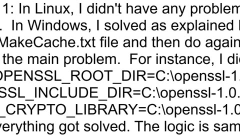 Cmake Openssl not found