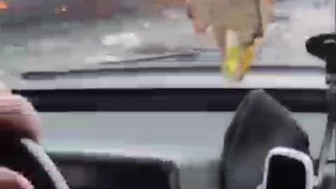 A Ukrainian BMP is on fire