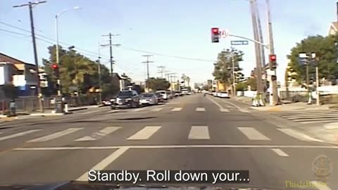 LAPD officers shoot foam projectile at woman with replica handgun in South LA
