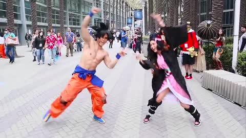 Goku Fuses With Cosplayers ft. Johnny Junkers