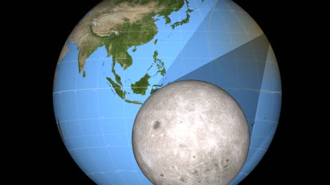 Path of March 2016 Total Solar Eclipse (Animation)