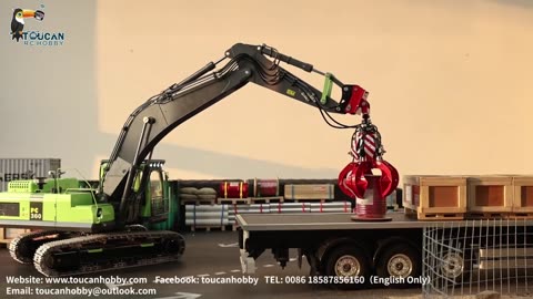 LESU 1_14 KOMATSUA PC360 Hydraulic RC Excavator with claw loading#RC#hydraulic#model 2023 !