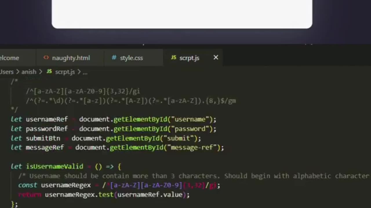 Naughty Animated Submit Button | Movable button using CSS #trending #viral #shorts #tech