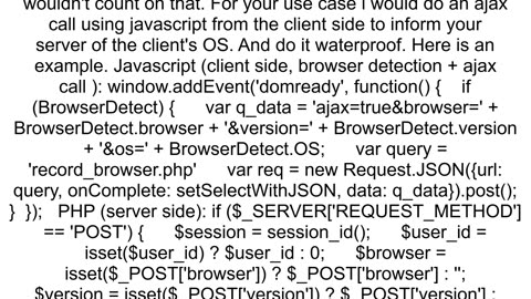 Easiest Way OS Detection With PHP