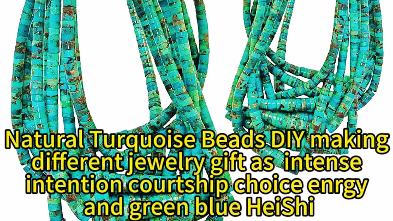 GN-20241210-05 Natural Turquoise Beads DIY making different jewelry gift as intense intention