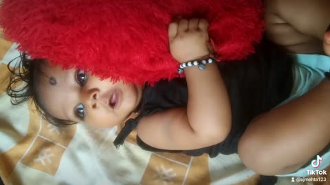 Cutie playing