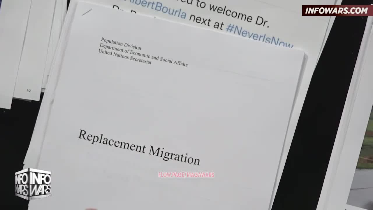 Replacement Migration Is Only An Insane Conspiracy Theory When Alex Jones & Tucker Carlson Talk About It - 11/16/22