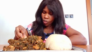 Delicious African food mukbang video