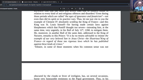 Episode 904: Joseph de Maistre's 'On the Spanish Inquisition' Pt. 1 w/ Aaron from Timeline Earth