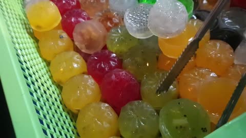 Thailand Street Food | Colorful Jelly in Chiang Mai