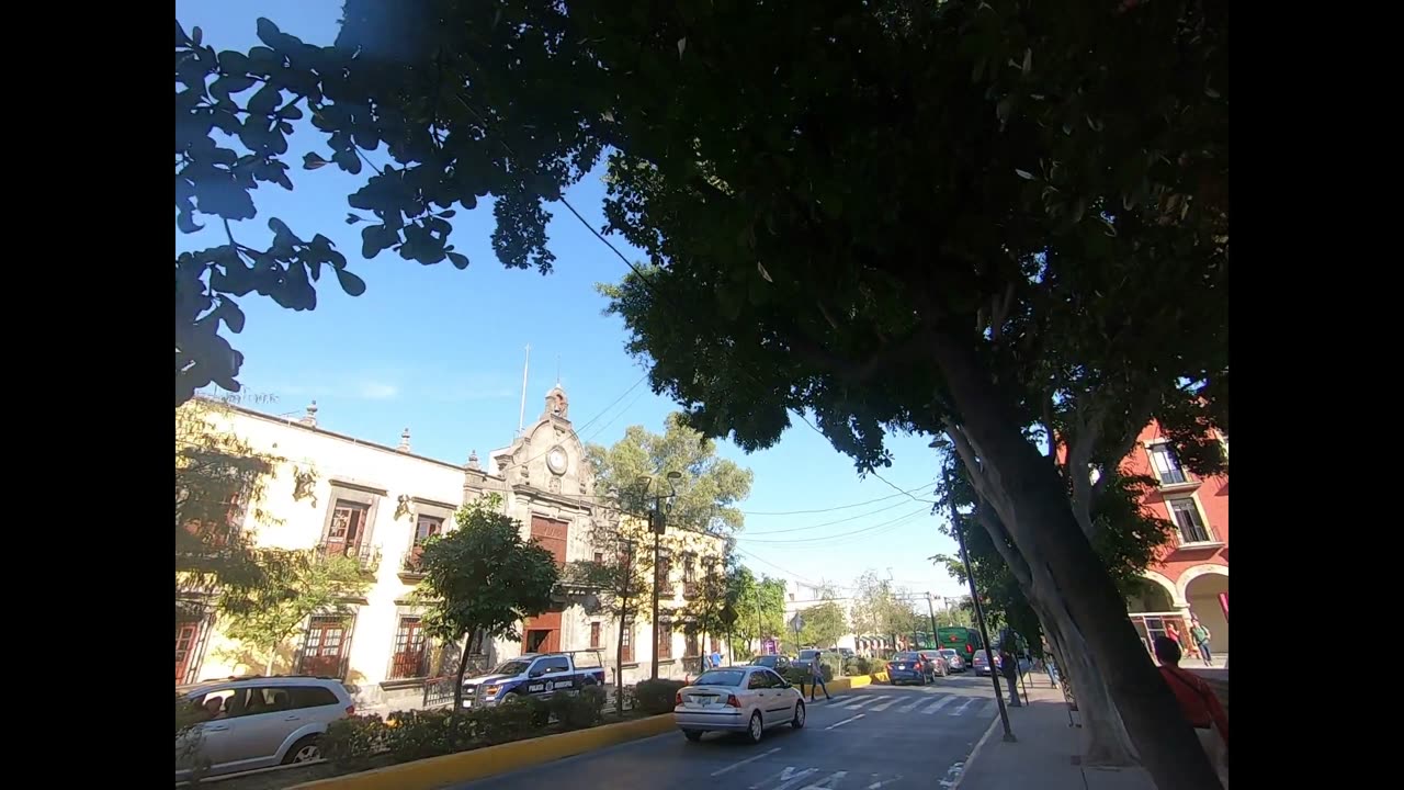 Zapopan Cathedral, walk to train station and train ride. Zapopan, Jalisco, Mexico