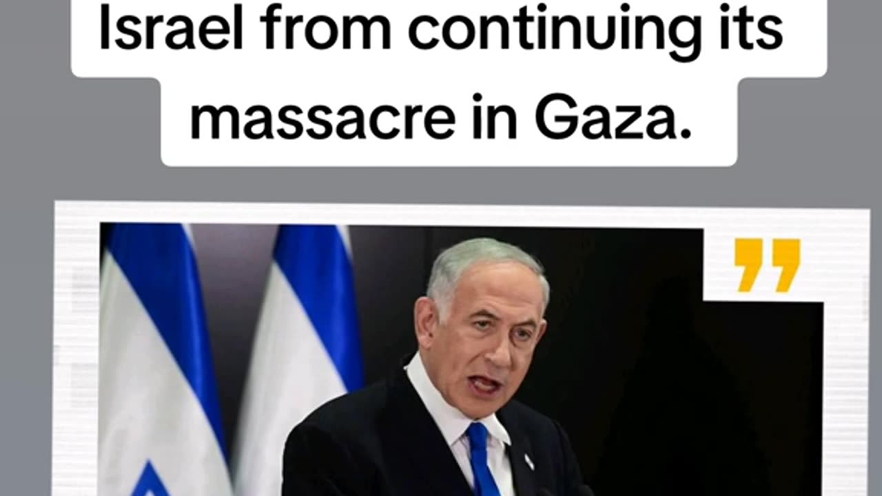 NETANYAHU "NEITHER THE HAGUE NOR AANYONE WILL STOP US"