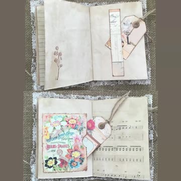 Handmade Vintage JUNK JOURNAL / MEMORY BOOK ❤️