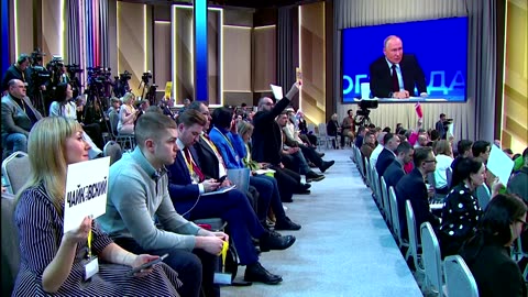 Russian economy, war top Putin's annual news conference