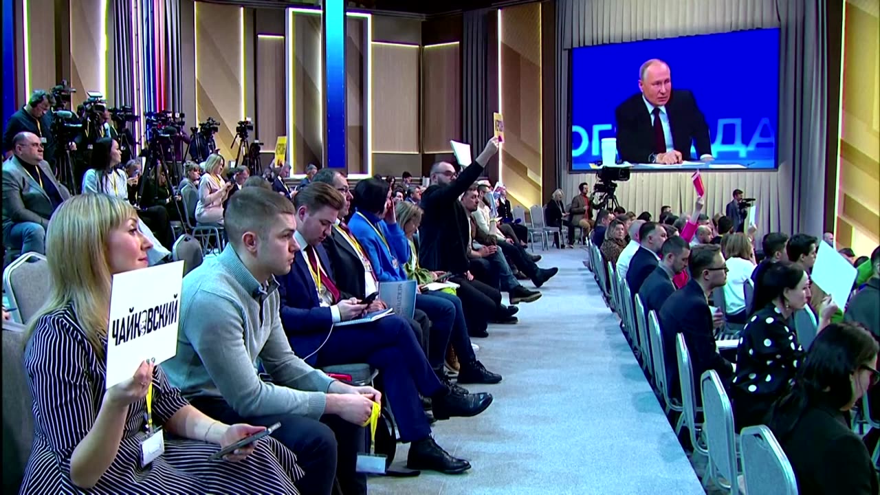 Russian economy, war top Putin's annual news conference
